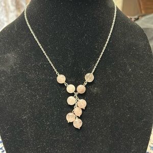Ralph Lauren rose quartz necklace